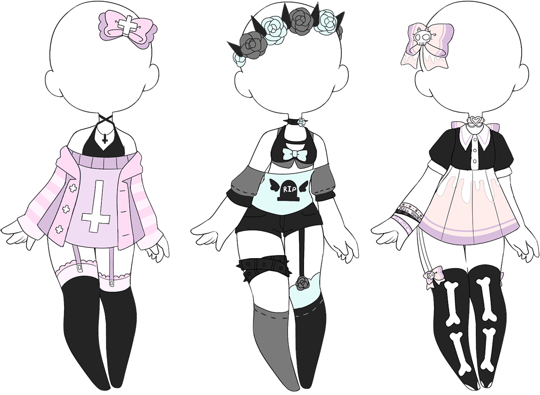 1060x776 Download Hd Pastel Goth Outfits