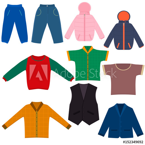 500x500 A Set Baby Clothes For Boys On White Background Casual Little