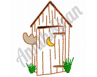 340x270 outhouse embroidery etsy