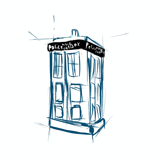 630x630 Sketchy Tardis
