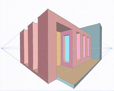 400x319 Back To Basic Two Point Perspective Sketch Draw Two