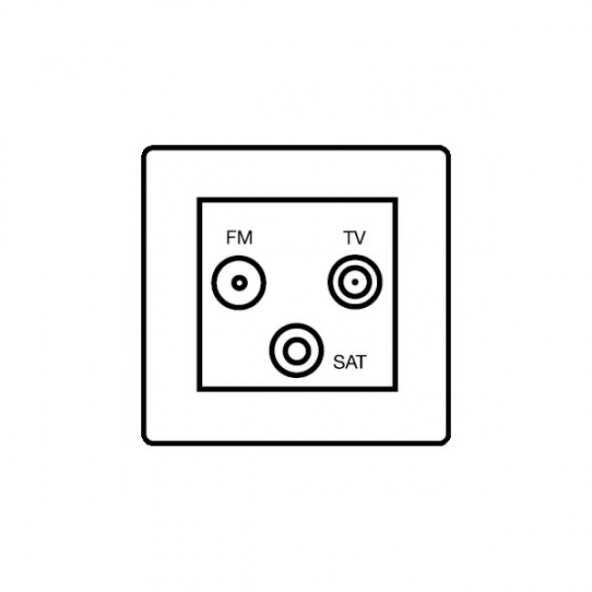 650x650 clear acrylic tv fm satellite outlets electrics
