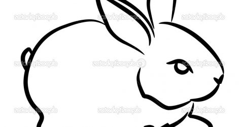 471x250 Easter Bunny Rabbit Outline Drawing Face Line A Carmi Chaelinn