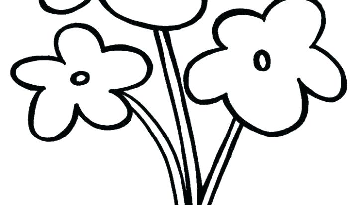 728x413 Kids Flower Drawing Flowers Outline Coloring Pages Architects Near