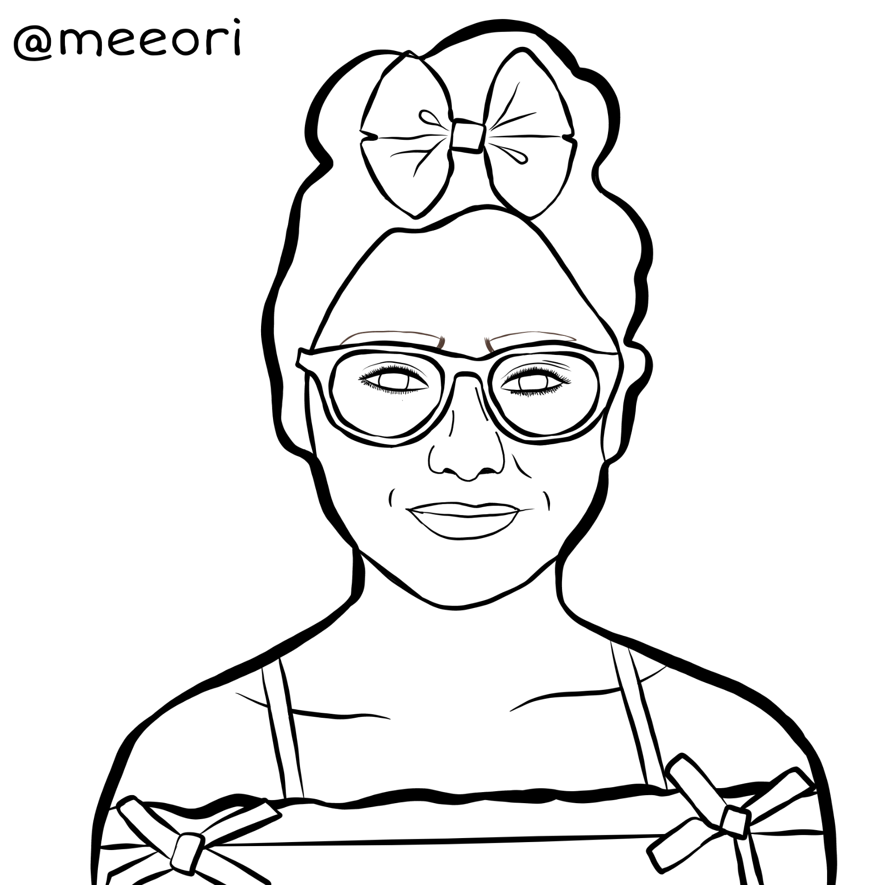 1773x1773 Outline Drawing Draw Girl Girls Outlines Draw Freetoedi