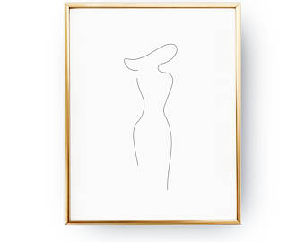 340x270 Woman Body Outline Etsy