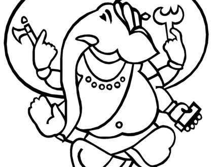 440x330 Ganesha Coloring Pages, Colour Drawing Free Hd Wallpapers Lord
