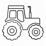 150x150 Tractor Outline Drawing Tractor Drawing Outline At Getdrawings