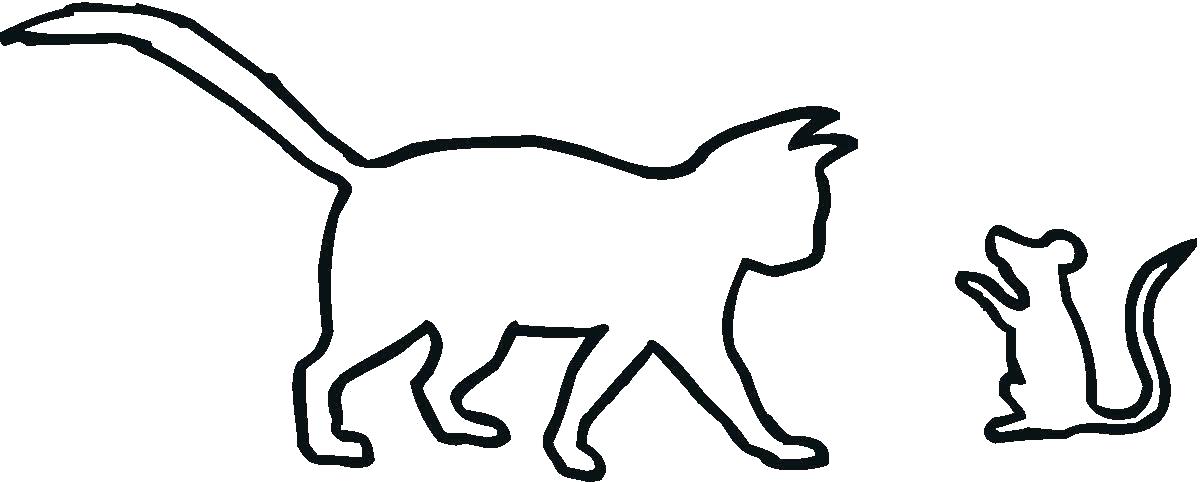 1200x482 Cat Drawing Outline Cat Drawing Black Outline On White Background
