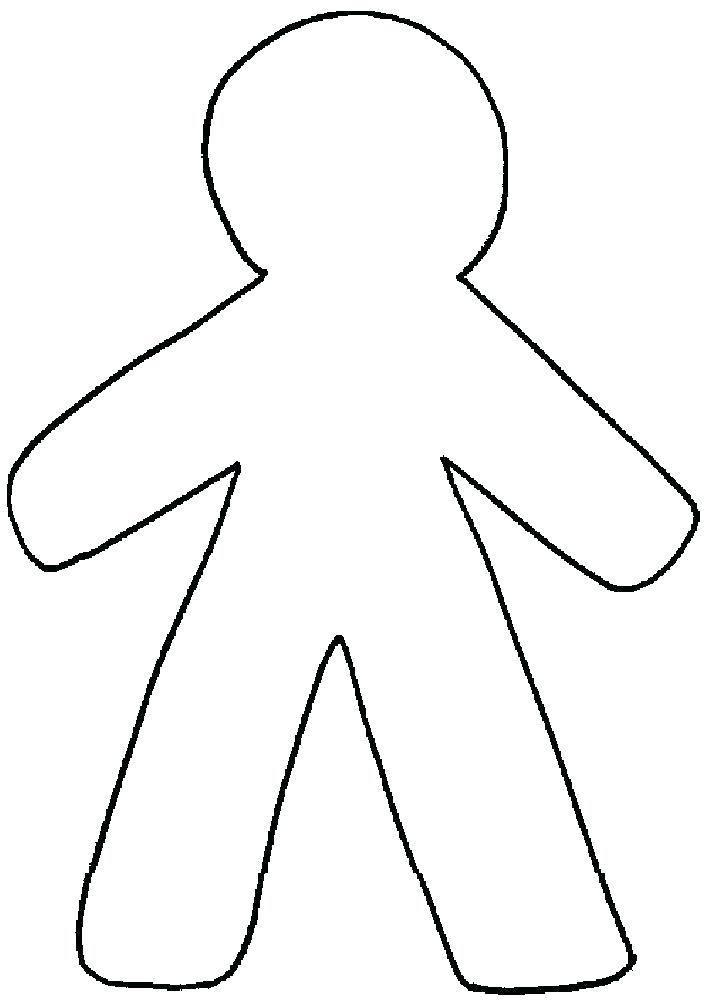 705x1000 Front Back Human Body Outline Template Of Measurement Chart