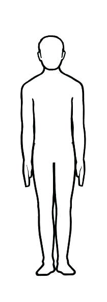 210x589 Printable Person Template Com Outline