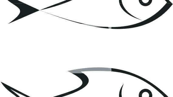 570x320 Simple Fish Outline Outline Drawings Of Fish Group Simple Fish