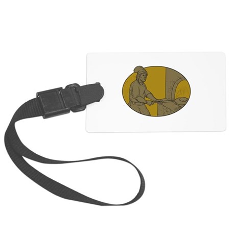 460x460 Medieval Baker Bread Peel Wood Oven Oval Drawing L