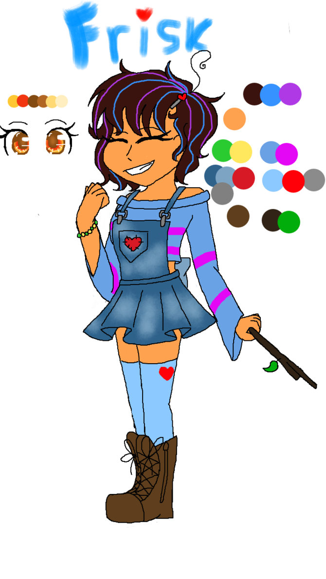 670x1191 Collection Of Free Frisk Drawing Overalls Download On Ui Ex