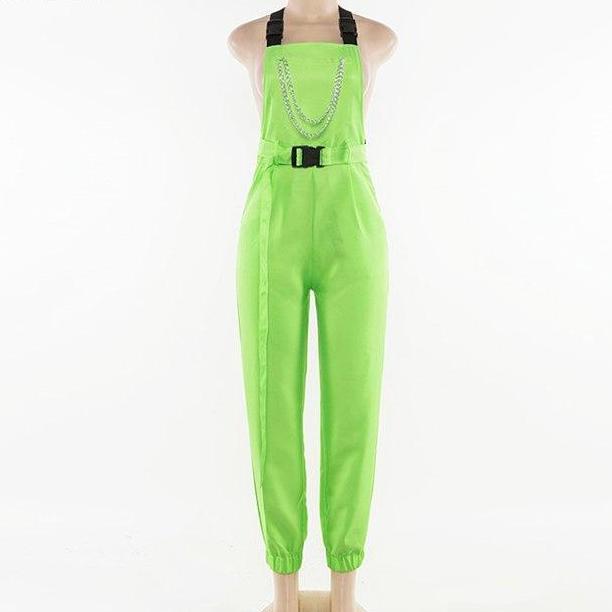 612x612 Neon Green Chain Overalls Own Saviour
