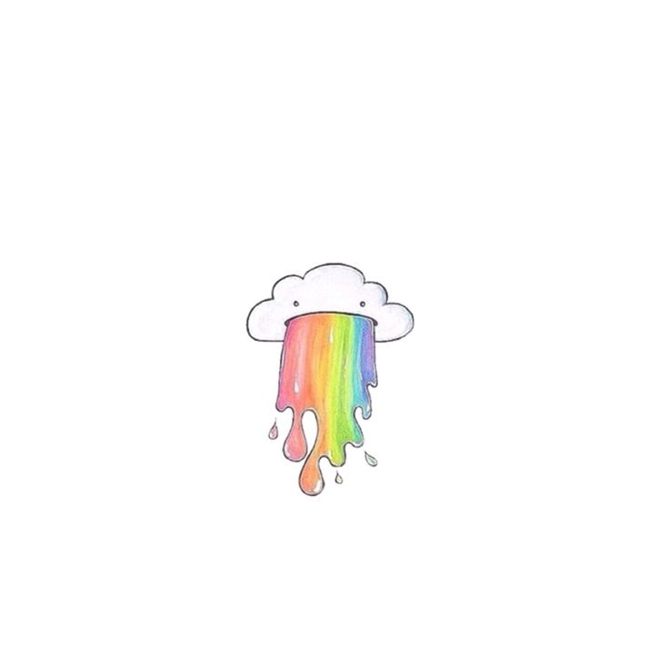 736x736 Drawn Rainbow Tumblr Overlay