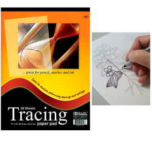 300x300 Tracing Paper Pad Sheets X Drawing Art Sketch Trace