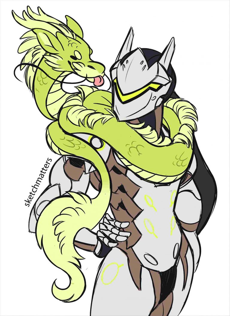 768x1055 Tracer Sprays I Drew Album On Imgurrhimgurcom Overwatch Cute Genji