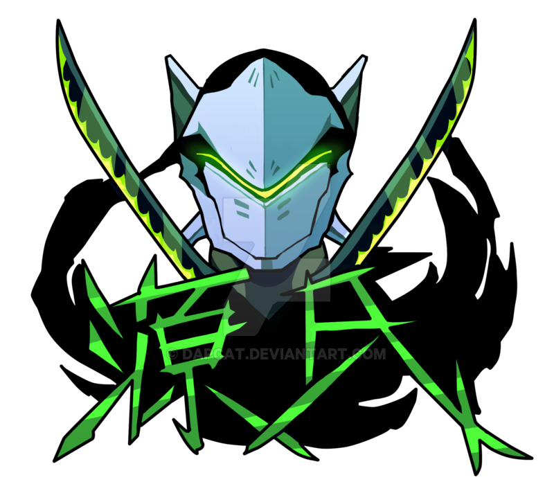 800x722 Genji Overwatch Sticker Design