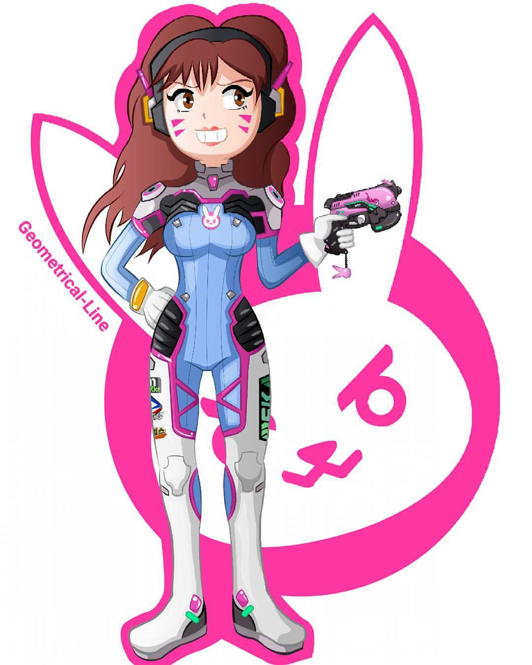 Overwatch Dva Drawing Free download on ClipArtMag