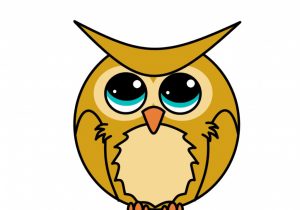 300x210 Owl Cartoon Drawing How To Draw A Cartoon Owl From Word Owl