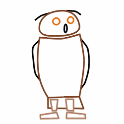 250x250 Drawing A Cartoon Owl