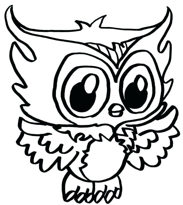 618x689 Owl Coloring Pages For Kids Coloring Pages Cute Owl Coloring Pages