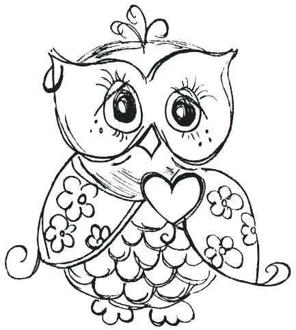 433x482 Coloring Pages Of Owls