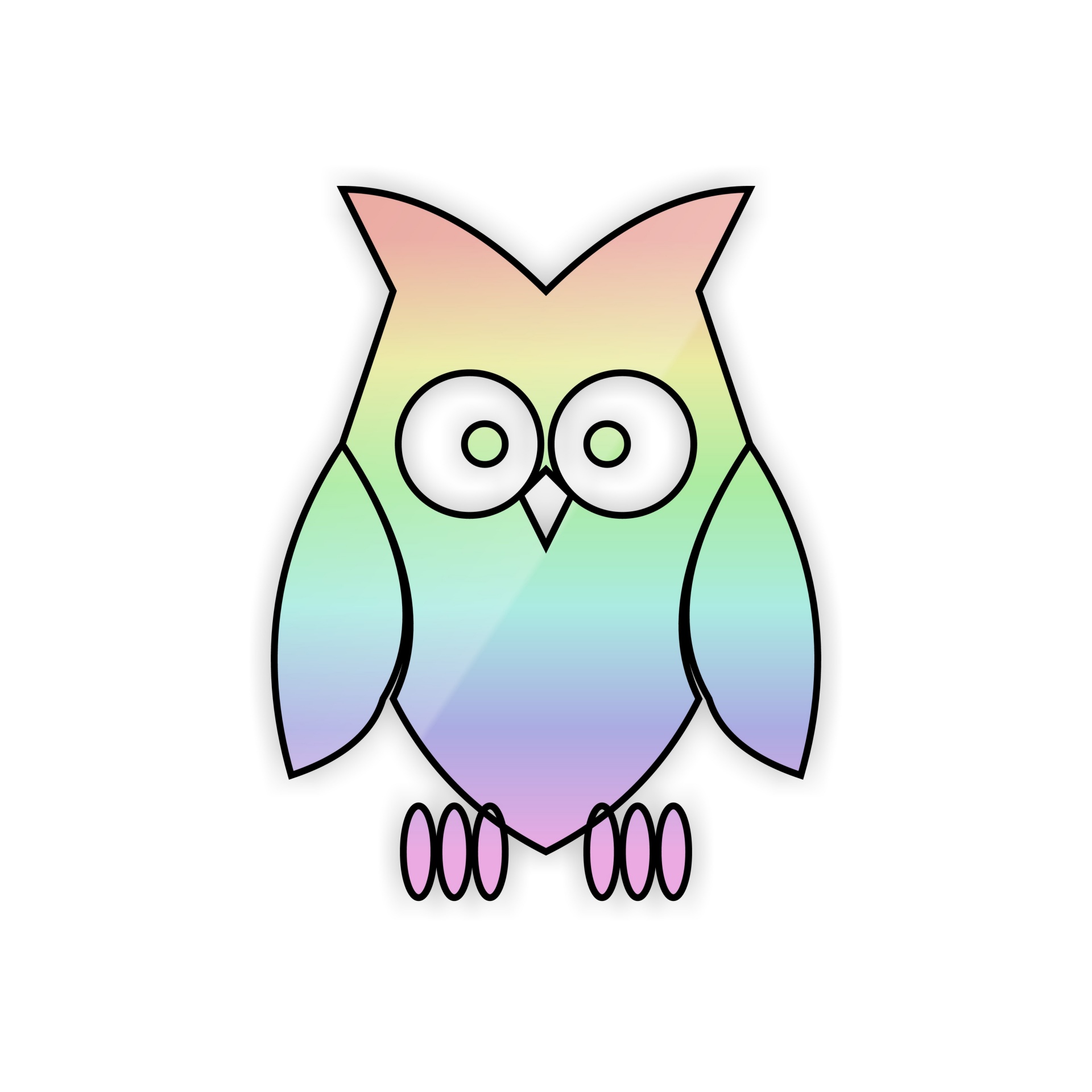 Owl Color Drawing Free download on ClipArtMag