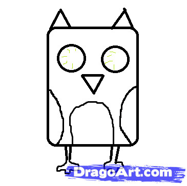 365x364 How To Draw A Owl Step