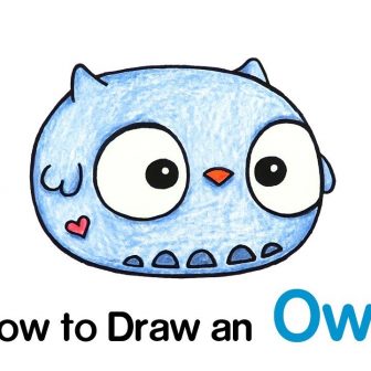 336x336 Best Cute Owl Drawings Step