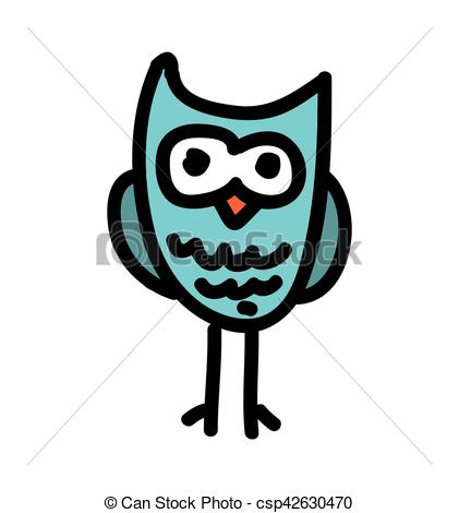 421x470 Cute Owl Drawing Isolated Icon Vector Illustration Design Vectors
