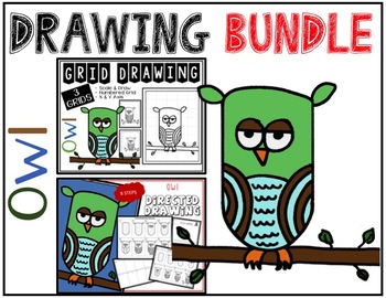 350x270 Owl Drawing Bundle