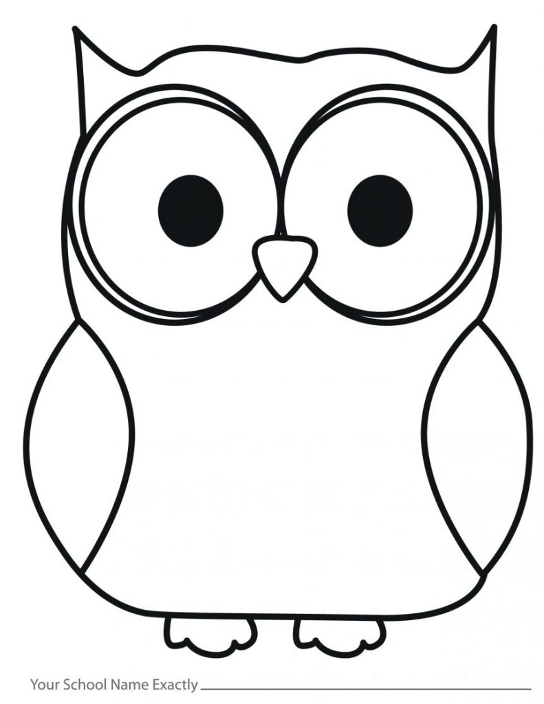 791x1024 Outline Of Owl Drawing At Getdrawings Free For Personal Use