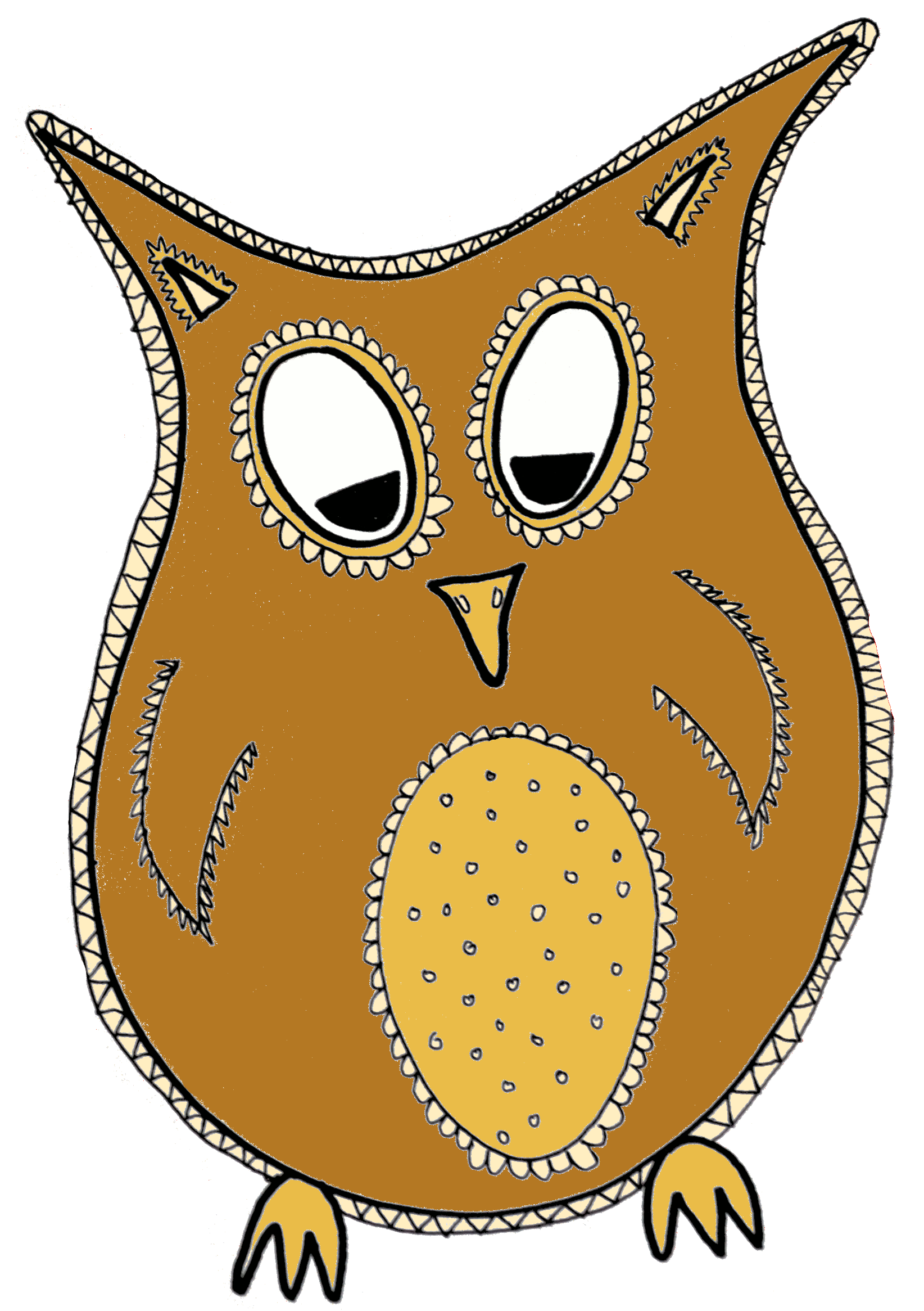 1644x2331 A Little Brown Owl Drawing Wishlist Art