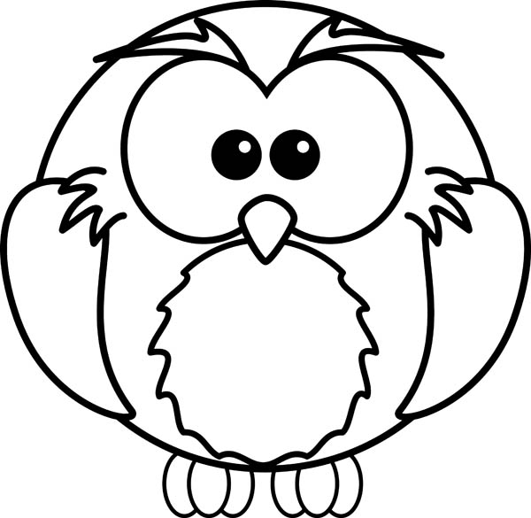 600x585 Draw An Owl And Coloring For Kids Coloring Page