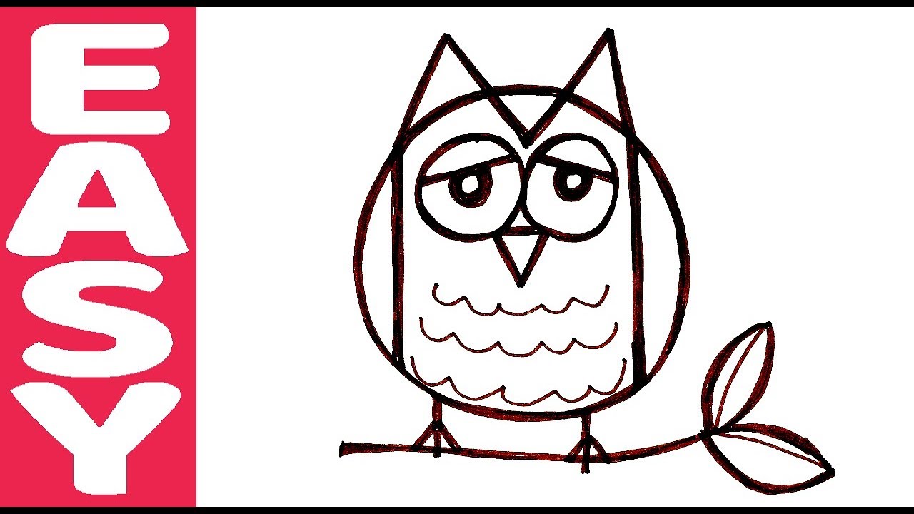 1280x720 Easy Drawing Ideas Draw A Owl