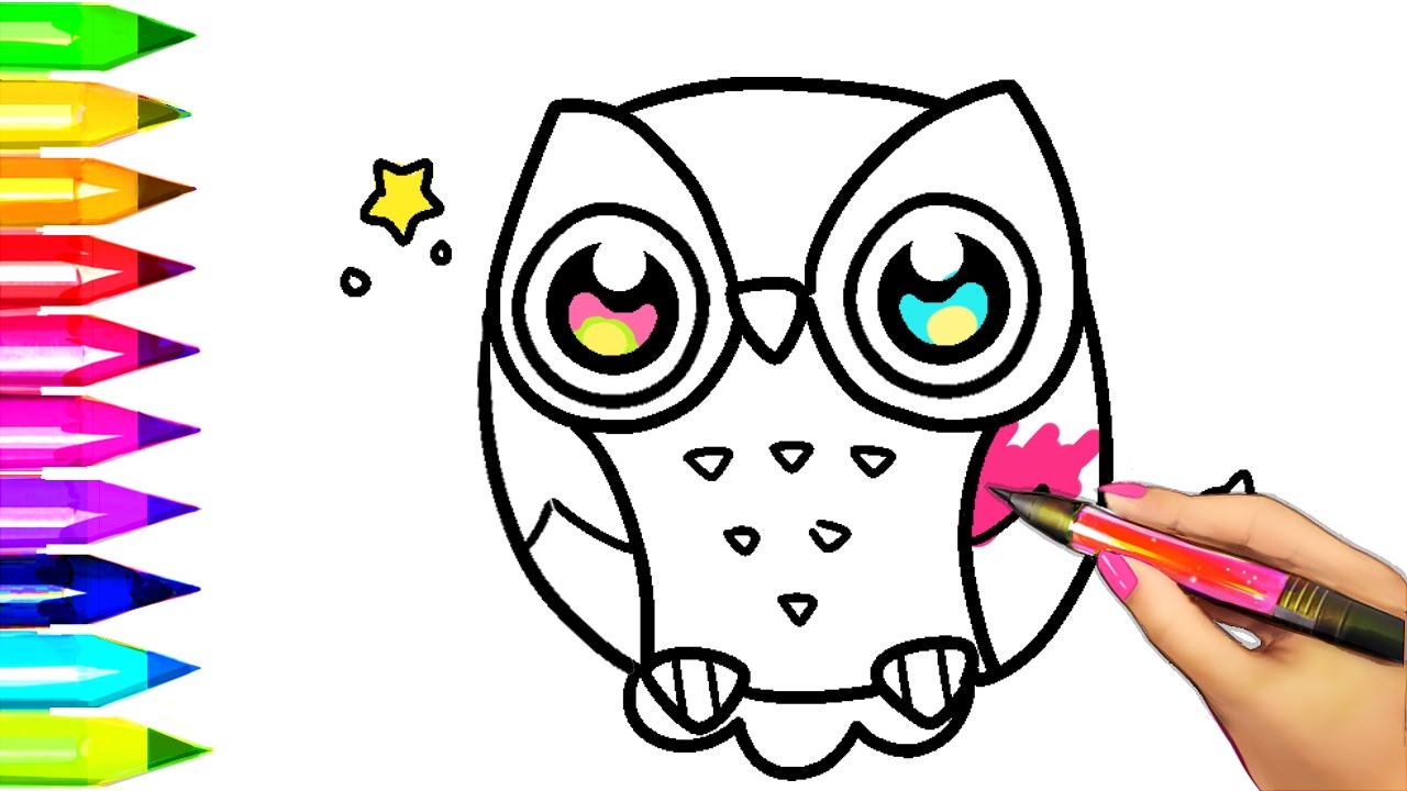1280x720 Surprising Idea Owl Images Color How To Draw And Owl Coloring