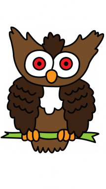 215x382 How To Draw An Owl, Birds, Animals, Easy Step