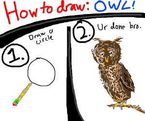 300x250 Tutorial Draw Circle Draw Rest Of The Owl