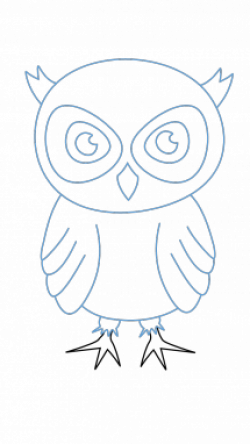 250x444 Drawing Tutorial Owl, Picture