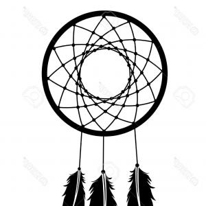 300x300 Dreamcatcher Black White Owl Vector Line Geekchicpro
