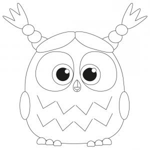 300x300 Cute Owl Set Big Eyes Black Icons On White Baby Vector Lazttweet