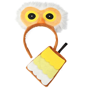 300x300 Adult Child Owl Eyes On Headband And Tail Set Fancy Dress