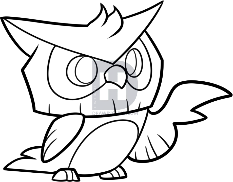 920x720 How To Draw An Animal Jam Owl, Step