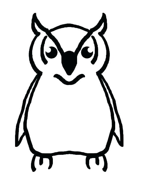 491x615 Owl Drawing Outline Coloring