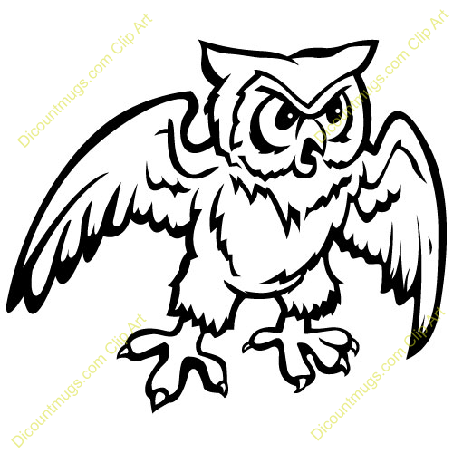 500x500 Flying Owl Clipart Free Collection