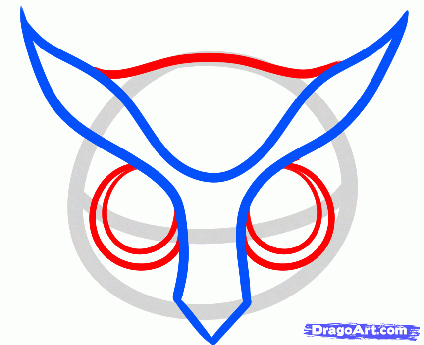 856x697 Owl Head Drawing How To Draw An Face Step Free Image