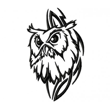 458x458 Owl Head Tattoo