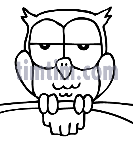 468x497 Free Drawing Of Owl Bw From The Category Birds Insects